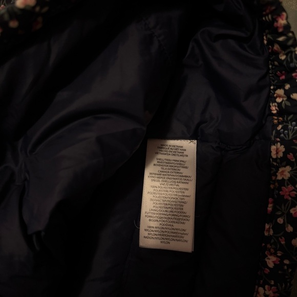 Polo by Ralph Lauren Floral Kids Puffer Jacket - Black and Pink - Picture 10 of 10